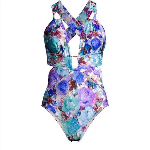 PatBO Blossom Cutout One-Piece Swimsuit - Picture 9 of 12